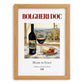 Bolgheri DOC – Italian Red Wine, Vinoteca Print, set in oak frame