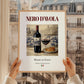 Nero d’Avola – Italian Red Wine, Enoteca Wall Art, styled in a charming Paris street view