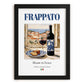 Frappato – Italian Red Wine, Wine Bar Poster, in sleek black frame
