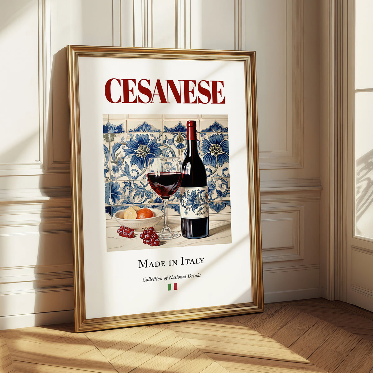 Cesanese – Italian Red Wine, Wine Bar Poster