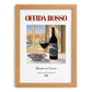 Offida Rosso – Italian Red Wine, Wine Bar Painting, set in oak frame