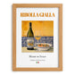 Ribolla Gialla – Italian White Wine, Wine Bar Poster, set in oak frame