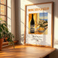 Moscato Giallo – Italian Dessert Wine, Bodega Wall Art, no-text version framed in wood