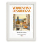 Vermentino di Sardegna – Italian White Wine, Vinoteca Poster, placed in minimal white frame