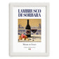 Lambrusco di Sorbara – Italian Sparkling Wine, Tasting Room Poster, placed in minimal white frame