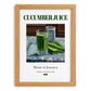 Cucumber Juice – Jamaican Beverage Drink, Rooftop Terrace Poster, set in oak frame