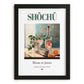 Shōchū – Japanese Spirit Drink, Rooftop Terrace Poster, in sleek black frame