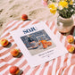 Soju – Korean Spirit Drink, Beach Bar Poster, unframed on coastal sand