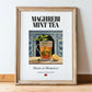 Maghrebi Mint Tea – Moroccan Tea, Tea Lounge Poster, in wooden frame leaning on the floor