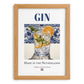 Gin – Dutch Spirit Drink, Hotel Lobby Wall Art, set in oak frame