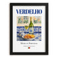 Verdelho – Portuguese White Wine, Vinoteca Illustration, in sleek black frame