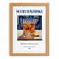 Scotch Whisky – Scottish Spirit Drink, Sky Bar Poster, set in oak frame