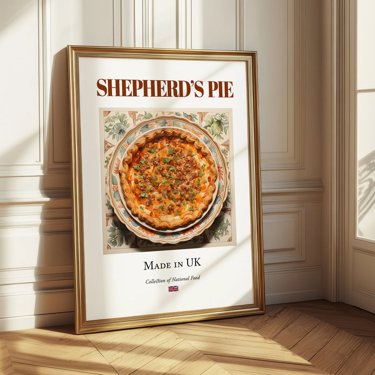 Shepherd's Pie – English Dish, Brasserie Illustration