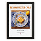 Lemon Drizzle Cake – English Dessert Dish, Brasserie Wall Art, in sleek black frame
