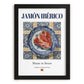 Jamón Ibérico – Spanish Meat Dish, Restaurant Poster, in sleek black frame