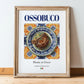 Ossobuco – Italian Meat Dish, Tavern Illustration, in wooden frame leaning on the floor