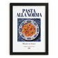 Pasta alla Norma – Italian Pasta, Osteria Wall Art, in sleek black frame