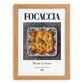 Focaccia – Italian Bread Dish, Tavern Still Life, set in oak frame