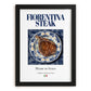 Fiorentina Steak – Italian Meat Dish, Farmhouse Kitchen Print, in sleek black frame