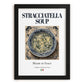 Stracciatella Soup – Italian Soup Dish, Bistro Wall Decor, in sleek black frame