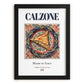 Calzone – Italian Snack Dish, Tavern Poster, in sleek black frame