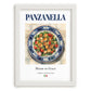 Panzanella – Italian Salad Dish, Tavern Print, placed in minimal white frame