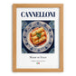 Cannelloni – Italian Pasta, Trattoria Poster, set in oak frame