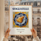 Sfogliatelle – Italian Dessert Dish, Farmhouse Kitchen Poster, styled in a charming Paris street view
