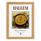 Haleem – Pakistani Soup Dish, Restaurant Poster, set in oak frame