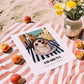 Gelato Amarena – Italian Café on the Corner, Gelato Wall Decor, unframed on coastal sand