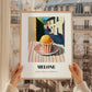 Gelato Melone – Italian Street Café Scene, Gelato Painting, styled in a charming Paris street view