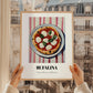 Bufala (Bufalina) – on Striped Tablecloth, Pizza Still Life, styled in a charming Paris street view