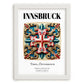 Innsbruck, Austria – Travel Print, placed in minimal white frame