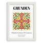 Gmunden, Austria – Travel Poster, placed in minimal white frame