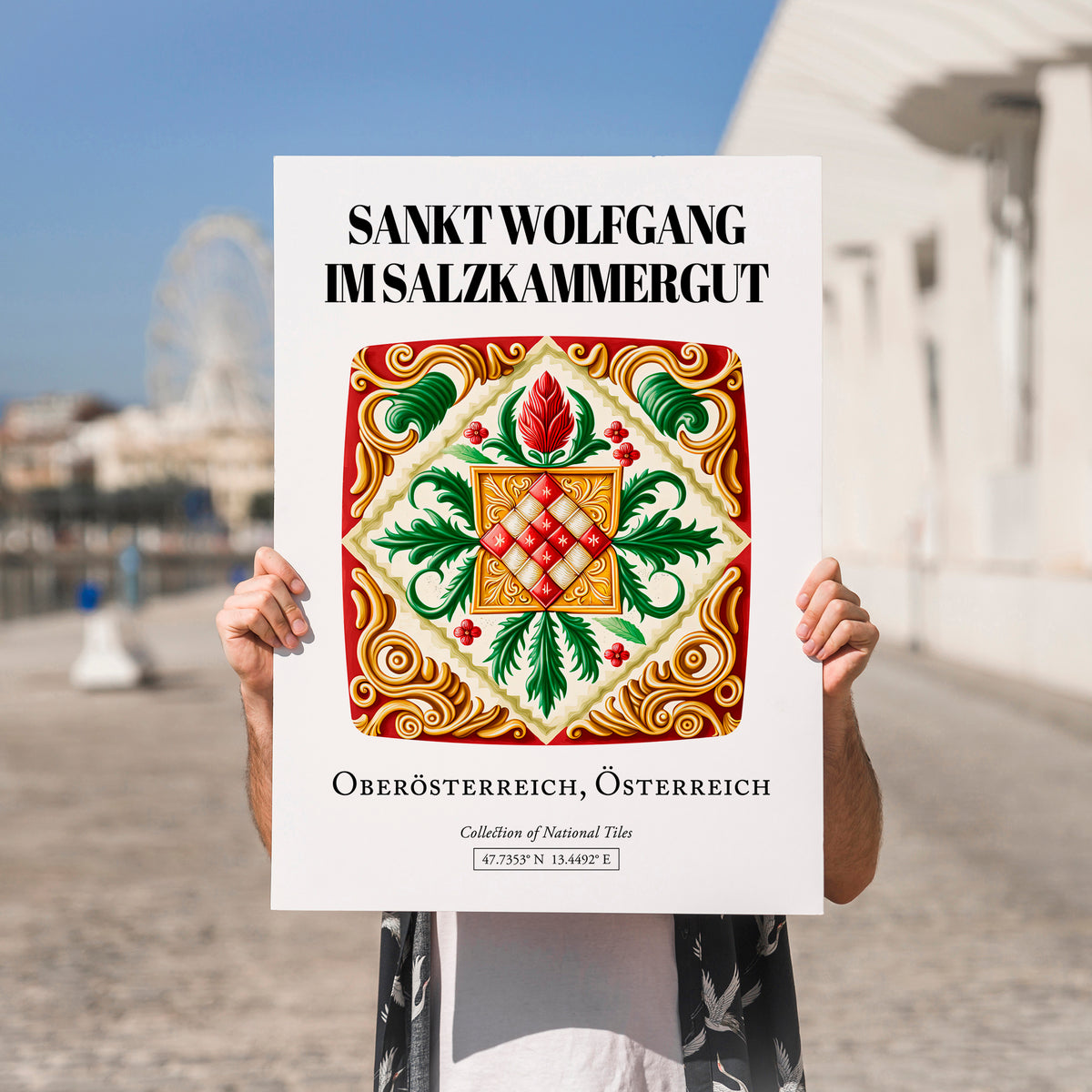 Sankt Wolfgang Im Salzkammergut, Austria – Historic Cities Art Print, no-text version framed in wood