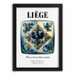 Liège, Belgium – Travel Wall Decor, in sleek black frame