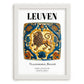 Leuven, Belgium – Travel Wall Art, placed in minimal white frame