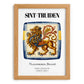 Sint-truiden, Belgium – Tourist Destination Poster, set in oak frame