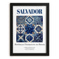 Salvador, Brasil – Architectural Travel Art, in sleek black frame