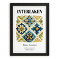 Interlaken, Switzerland – Travel Destination Art, in sleek black frame