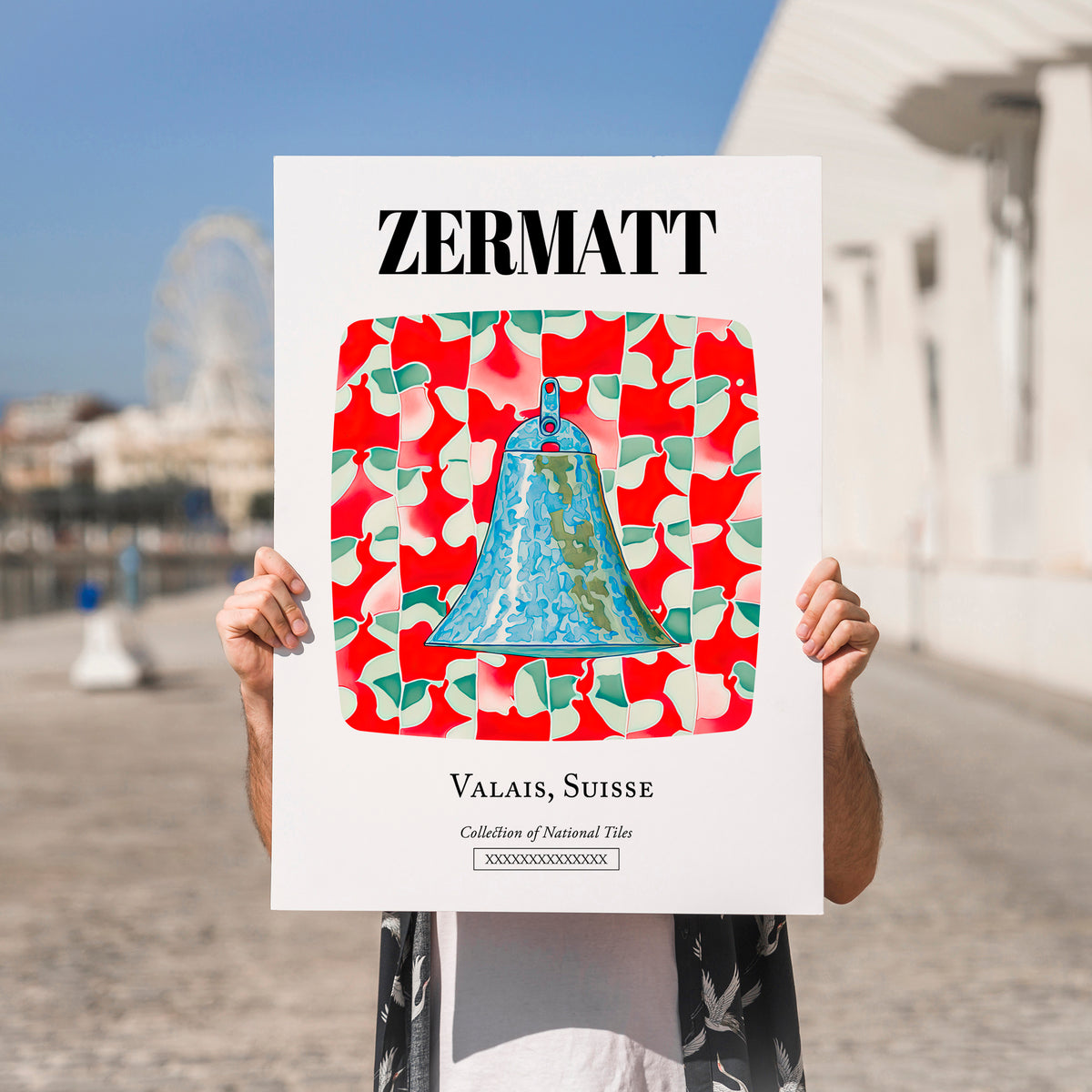 Zermatt, Switzerland – Country Culture Poster, no-text version framed in wood