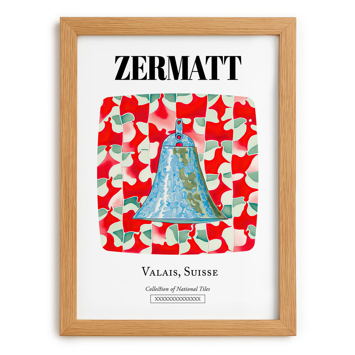 Zermatt, Switzerland – Country Culture Poster, set in oak frame