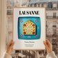 Lausanne, Switzerland – Historic Cities Art Print