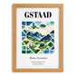 Gstaad, Switzerland – Wanderlust-Inspired Poster, set in oak frame