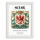 Scuol, Switzerland – Travel Wall Art, placed in minimal white frame
