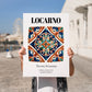 Locarno, Switzerland – Away From Home Poster, no-text version framed in wood