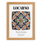Locarno, Switzerland – Away From Home Poster, set in oak frame