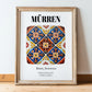 Mürren, Switzerland – Travel Print, in wooden frame leaning on the floor