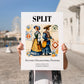 Split, Croatia – Travel Print, no-text version framed in wood