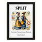 Split, Croatia – Travel Print, in sleek black frame